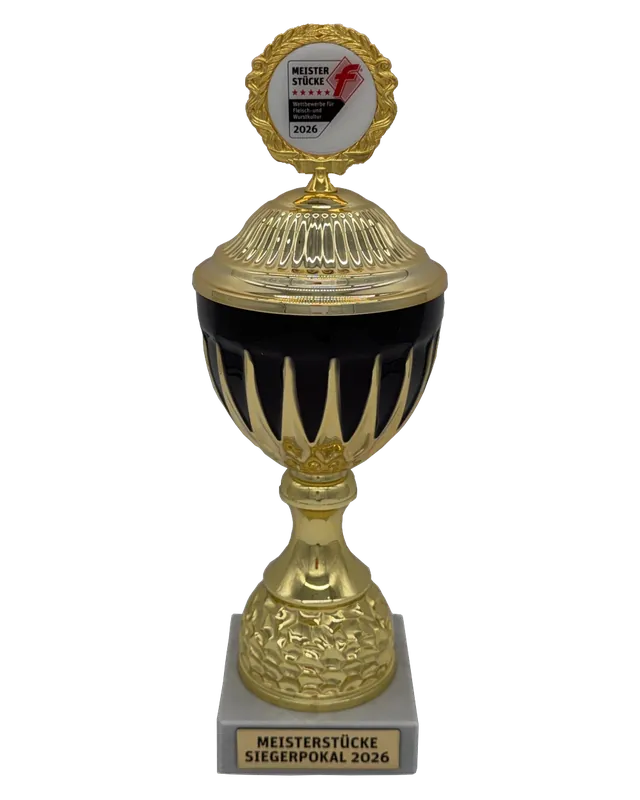 Meisterstücke Siegerpokal 2026 der Metzgerei Rauschmann – Gold beim Fleischwurst-Pokal
